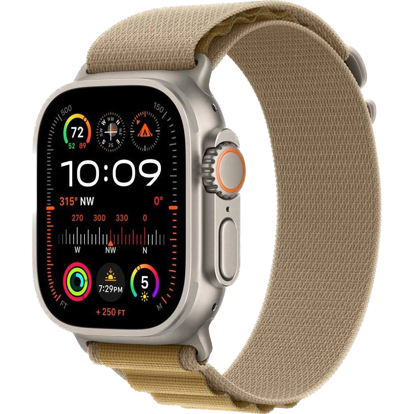 Умные часы Apple Watch Ultra 2 49 мм Natural Titanium Alpine Loop Tan