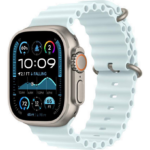 Умные часы Apple Watch Ultra 2 49 мм Natural Titanium Ocean Band Ice Blue