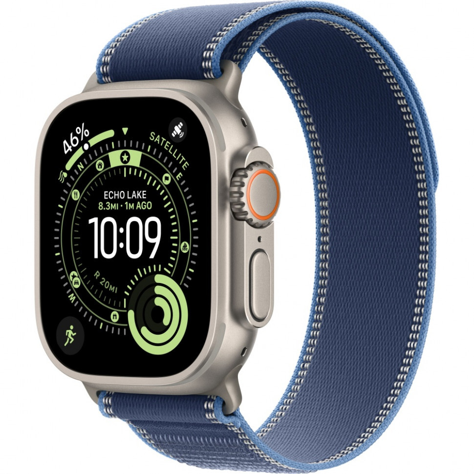 Умные часы Apple Watch Ultra 3 49 мм Natural Titanium Trail Loop Синий