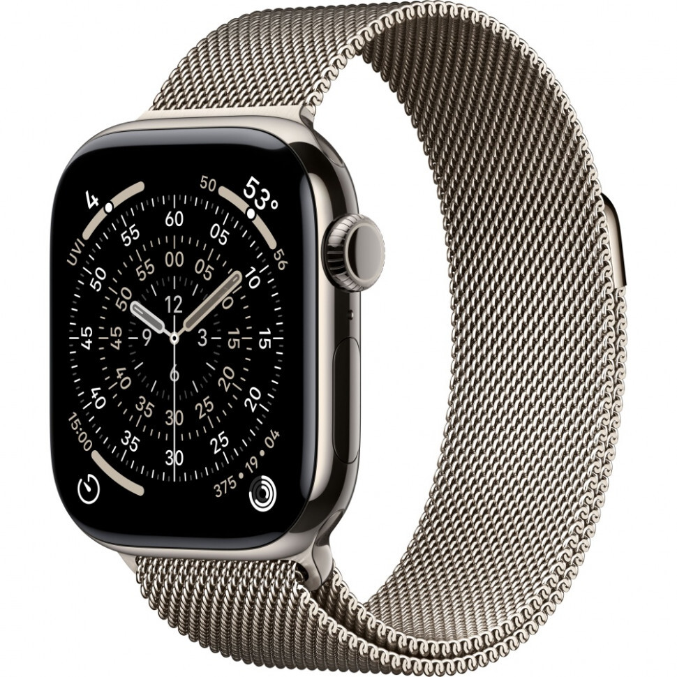 Умные часы Apple Watch Series 11 42 мм Titanium Milanese Loop Титановый Умные часы Apple Watch Series 11 42 мм Titanium Milanese Loop Титановый