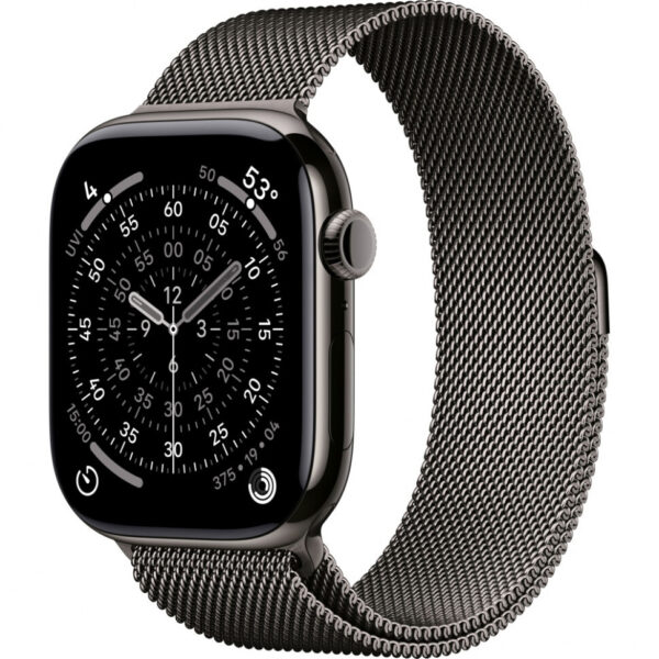 Умные часы Apple Watch Series 11 46 мм Titanium Milanese Loop Серый