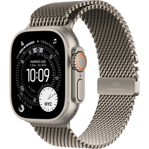 Умные часы Apple Watch Ultra 3 49 мм Natural Titanium Milanese Loop Титановый