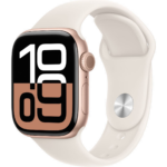 Умные часы Apple Watch Series 10 46 мм Aluminum Sport Розовое золото / Сияющая звезда