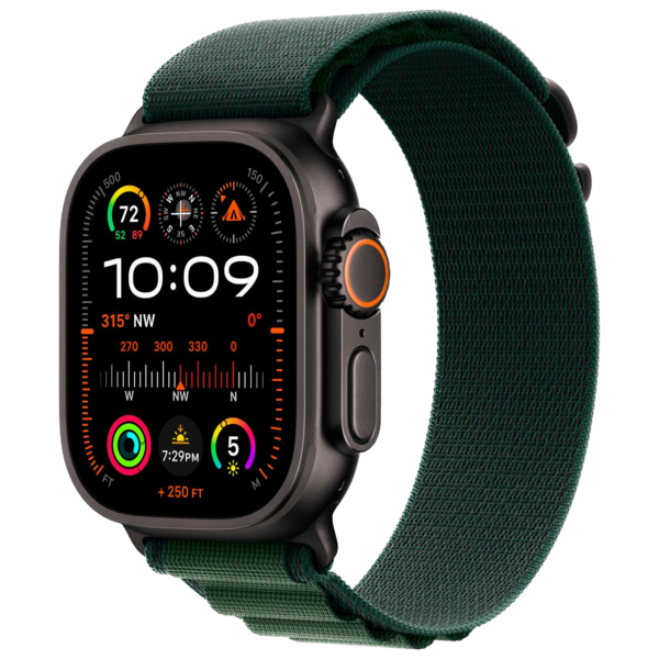 Умные часы Apple Watch Ultra 2 49 мм Black Titanium Alpine Loop Dark green