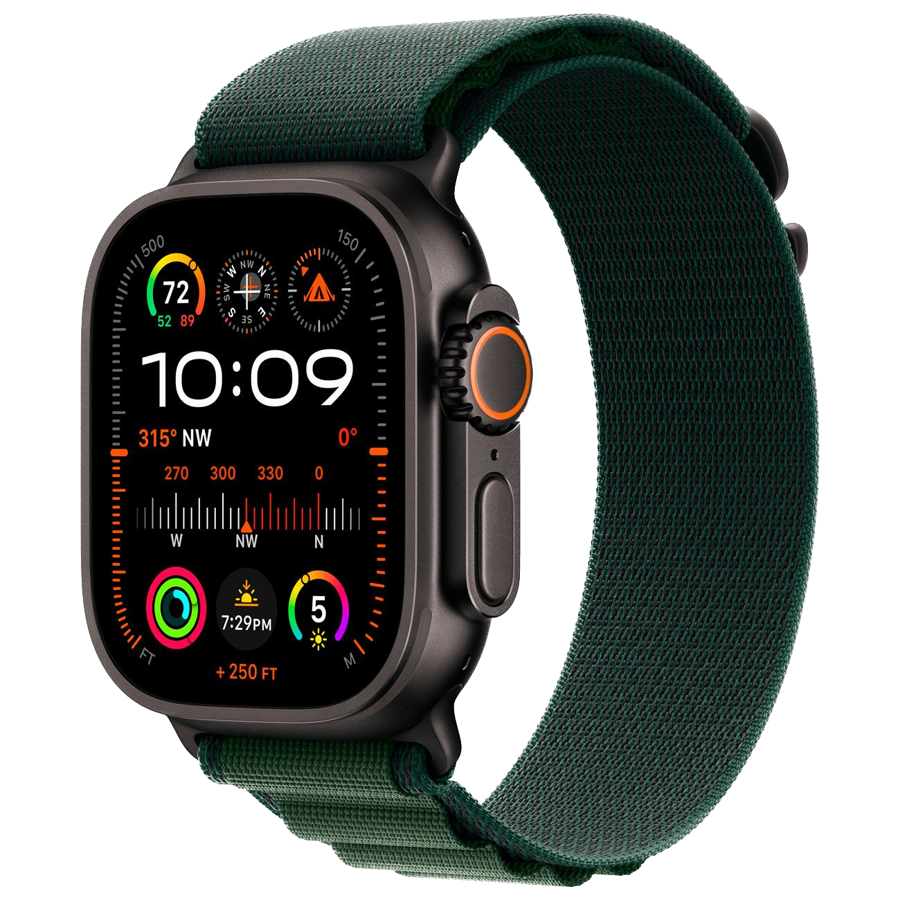 Умные часы Apple Watch Ultra 2 49 мм Black Titanium Alpine Loop Dark green Умные часы Apple Watch Ultra 2 49 мм Black Titanium Alpine Loop Dark green