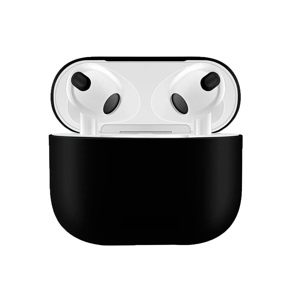 Чехол силиконовый для AirPods 3 Черный Чехол силиконовый для AirPods 3 Черный