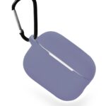 Чехол силиконовый Gurdini Silicone Case с карабином для AirPods Pro 2 Лавандовый