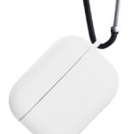 Чехол силиконовый Gurdini Silicone Case с карабином для AirPods 3 Белый