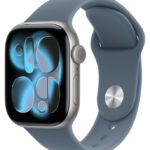 Умные часы Apple Watch Series 11 42 мм Aluminum Серый Космос Sport Band Якорный Синий