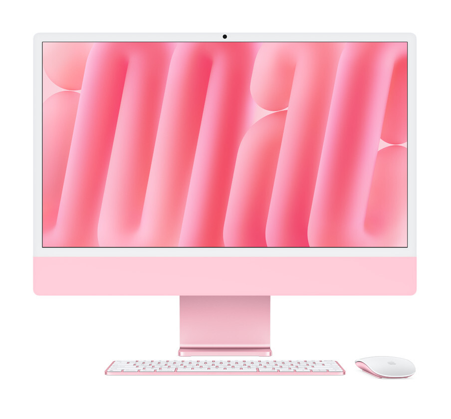 Моноблок Apple iMac 24 (2024) M4 16/256 ГБ Розовый (MWV43) 10C CPU / 10C GPU