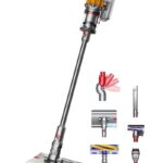 Вертикальный беспроводной пылесос Dyson V12s Detect slim Submarine SV46 (Yellow / Nickel)