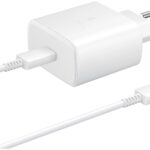 Адаптер питания Samsung EP-TA845 USB‑C мощностью 45 Вт с кабелем Белый