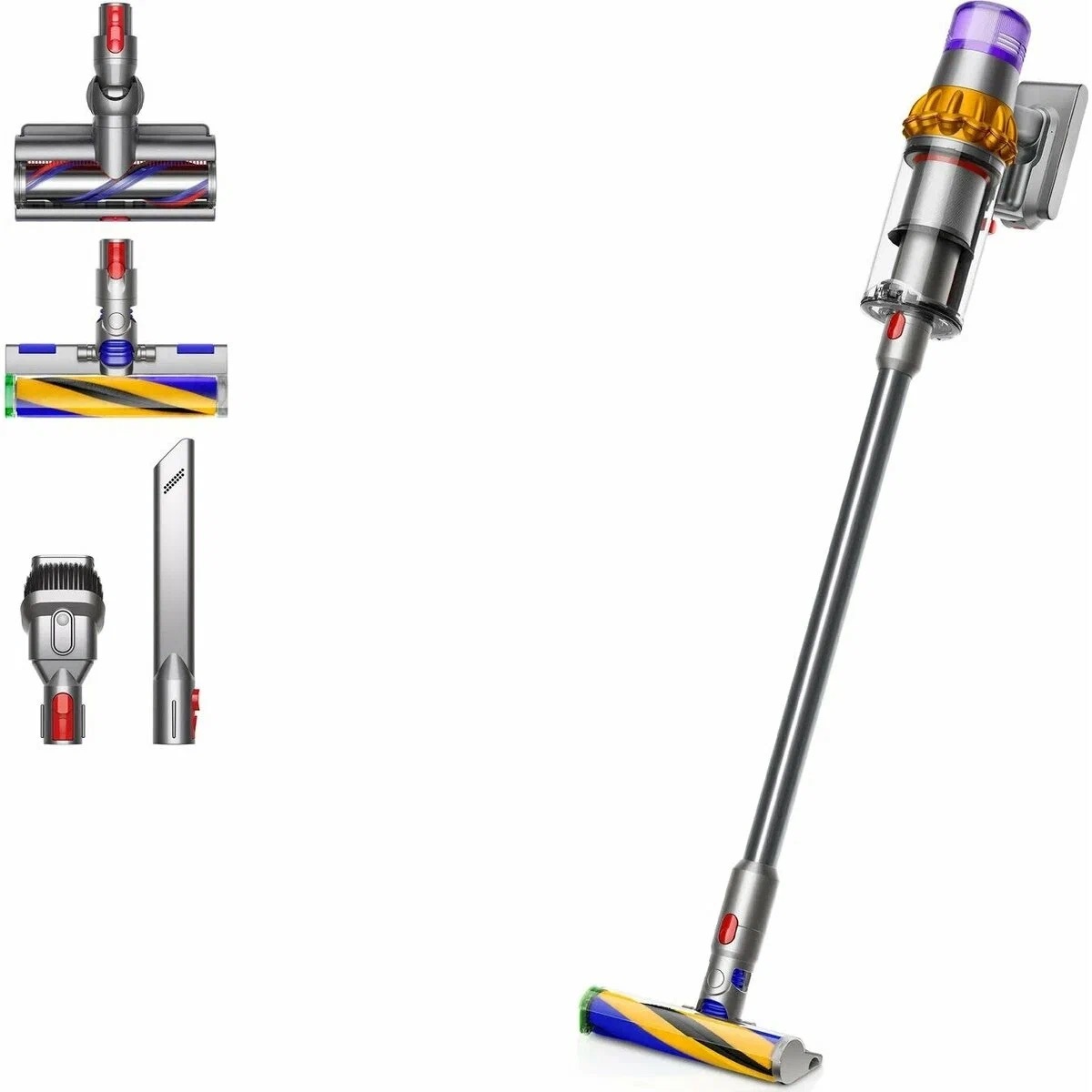Вертикальный беспроводной пылесос Dyson V12 Detect slim Absolute SV46 (Yellow / Nickel) EU (Наша вилка) Вертикальный беспроводной пылесос Dyson V12 Detect slim Absolute SV46 (Yellow / Nickel) EU (Наша вилка)